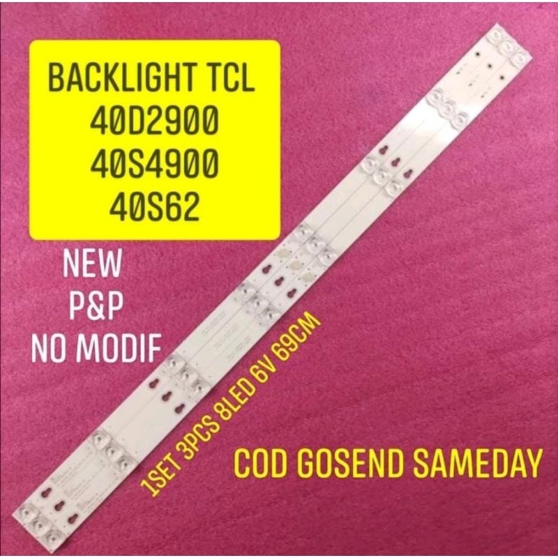BL TV TCL 40 8LED L40D2900 L40S4900 40S62 40D2900 40S4900