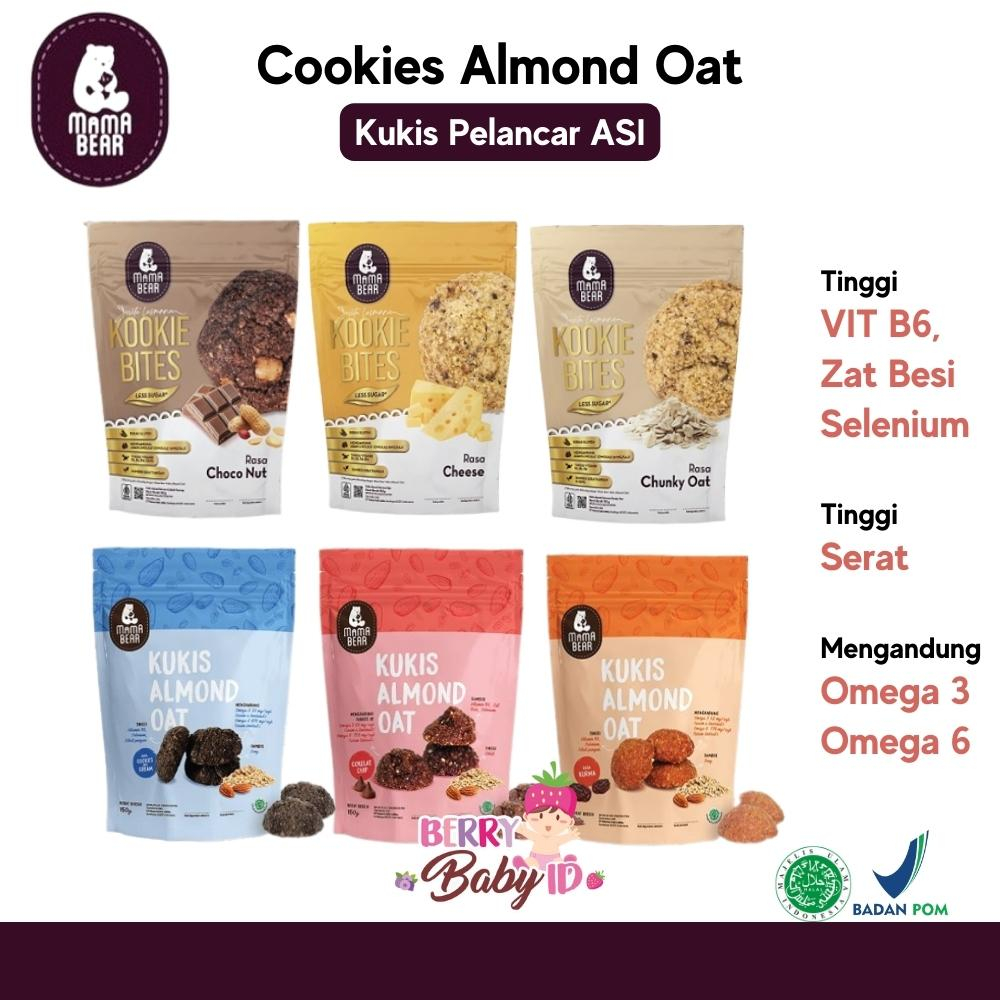 Mama Bear Kukis Almond Pelancar Asi Bumil Busui Keluarga MamaBear Berry Mart