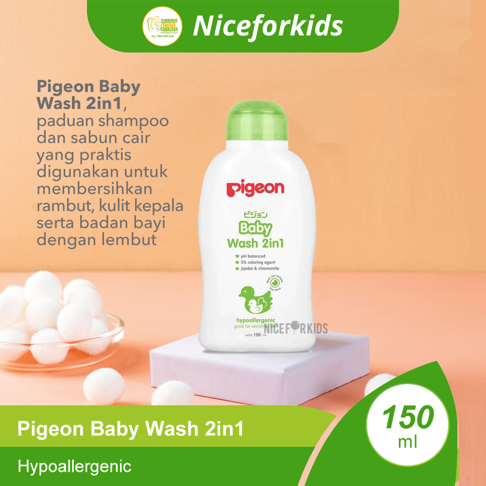 Pigeon Baby Wash Hypoallergenic 150 ml / Sabun Mandi Bayi 150ml