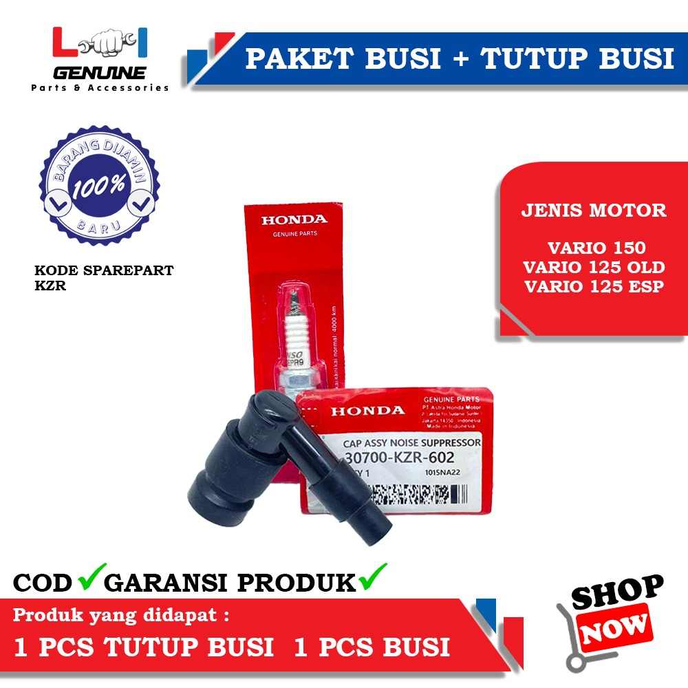 -LOI- PAKET TUTUP COP BUSI SET BUSI VARIO 125 FI, VARIO 125 ESP, VARIO 150 ESP KZR