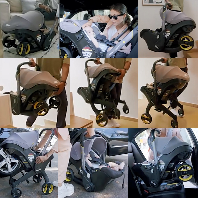 FLYBB Stroller Baby - Kereta Dorong Anak Bayi Carseat Carsit Travel Newborn Transformable  Infant Car Seat
