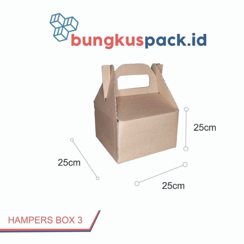 

Kardus Gable Box Souvenir [25x25x25cm] /5pcs
