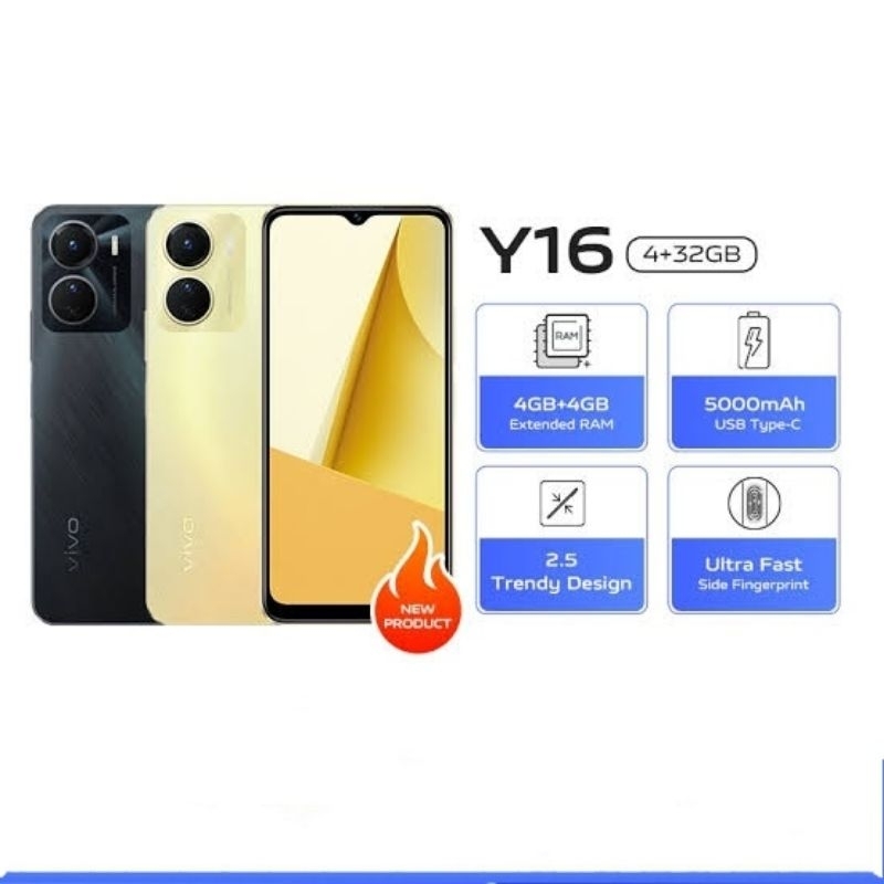 VIVO Y16 RAM 4/32 GB GARANSI RESMI