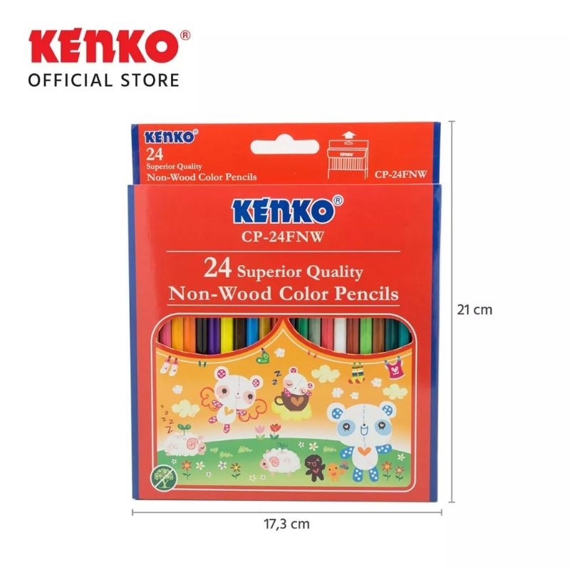 

PENCIL kENKO CP 24FNW 24 SUPERIOR QUALITY NON WOOD COLOR PENCILS