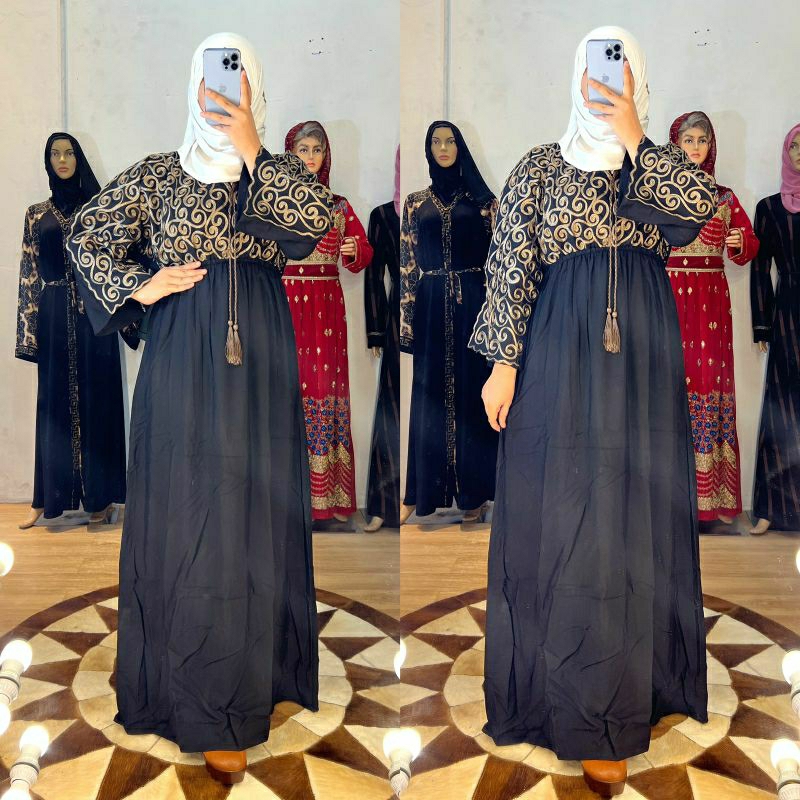 Abaya Katun Original Import Mesir