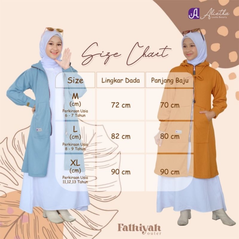 Jaket Outer Fathiyah Alietha Warna baru | Fathiyah Mom Kids