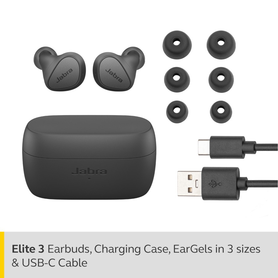 Jabra Elite 3 Powerful Bass Noise Isolation True Wireless Earbuds