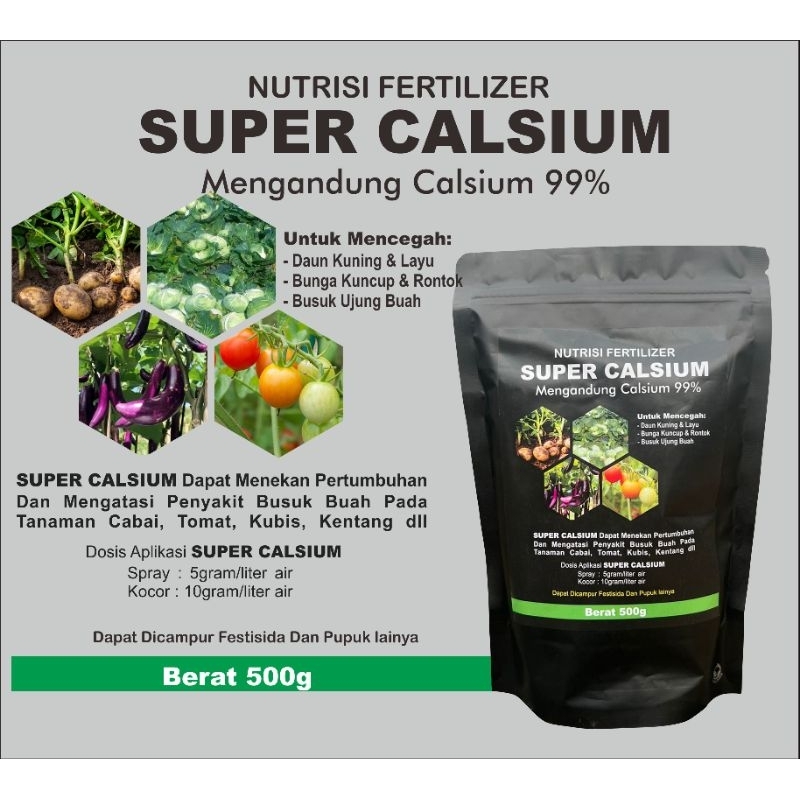 Termurah Pupuk Kalsium Super Calsium 500 Gram Untuk Tanaman Buah