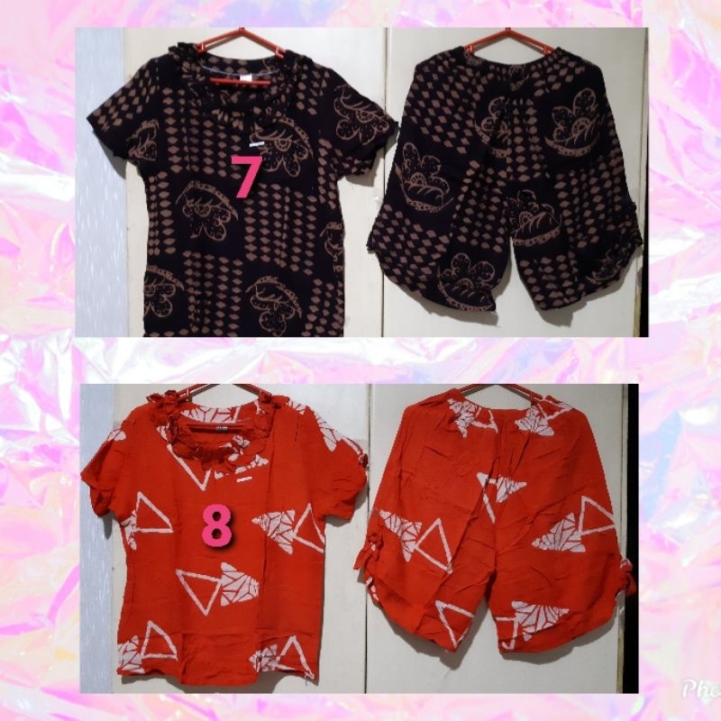 Stelan Kulot Pita Batik Pekalongan