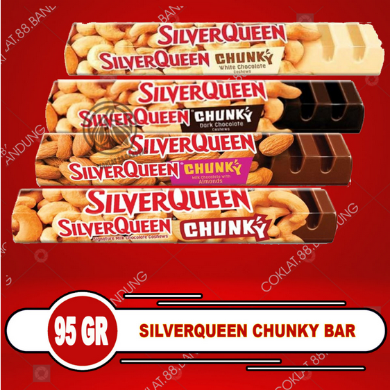 

SILVERQUEEN CHUNKY BAR 85 GRAM BESAR COKELAT VALENTINE CEMILAN ANAK CHUNKYBAR