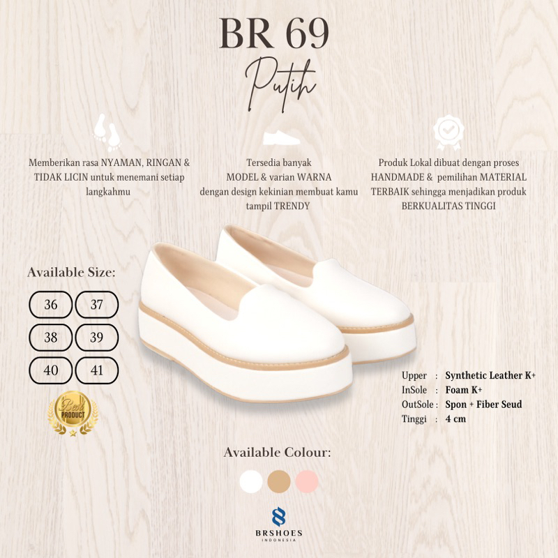 [SIAP KIRIM] Sepatu Wedges Wanita BRShoes69 Casual Best Seller