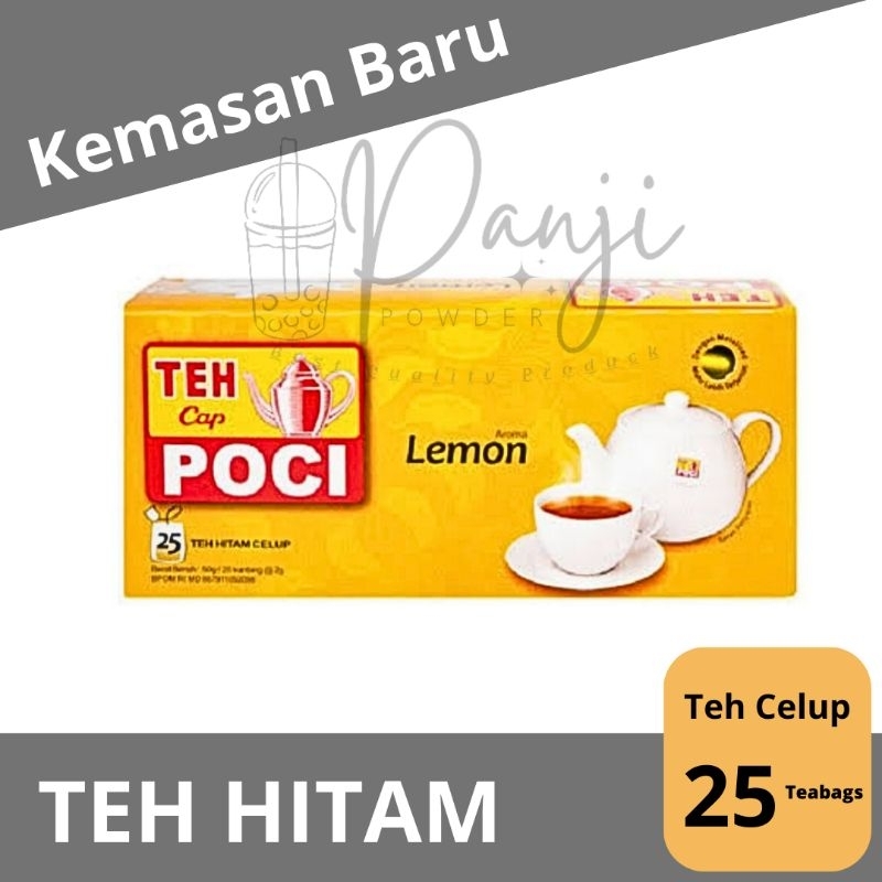 TEH CAP POCI BOX ISI 25 RASA LEMON TEH POCI LEMON ISI 25 KEMASAN BOX TEH CAP POCI LEMON CELUP TEH CELUP CAP POCI LEMON TEH POCI CELUP LEMON