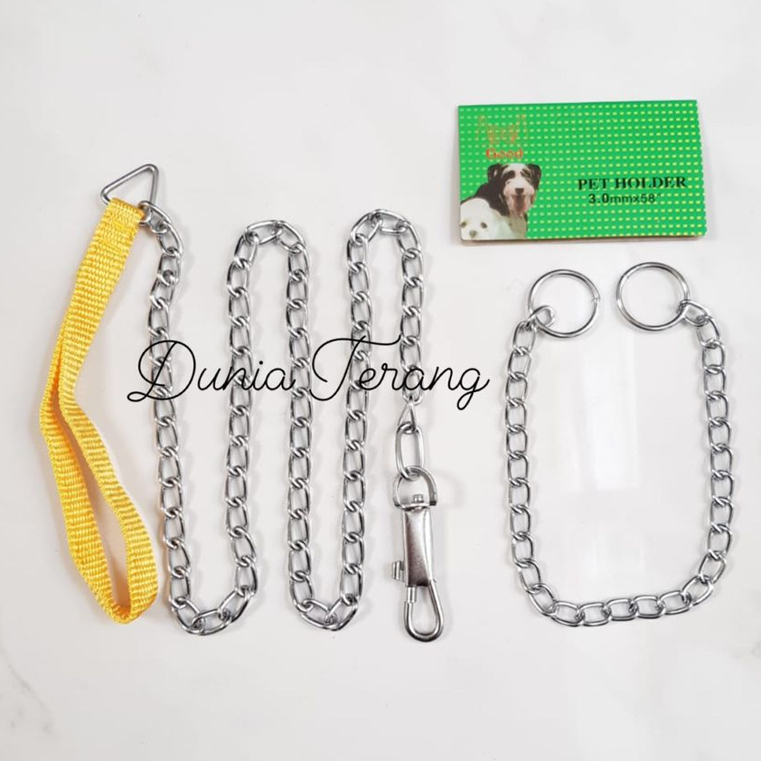 Rantai Rante Tali Anjing Kalep 3 mm GOOD - Kalung Tali Hewan 3mm - Rantai Monyet 3mm - Dog Chain 3mm Pet Chain Leash