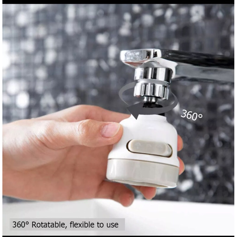 Sambungan Kran Air SWS Wastafel 360 Derajat 2 Mode Filter Keran Spray Busa Sprayer Sink Cuci Piring