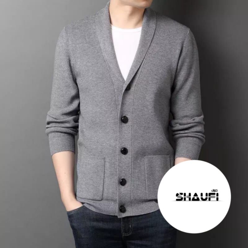 Sweater Cardigan Vest kancing/Sweater Cardigan Pria/Sweater Rajut Pria