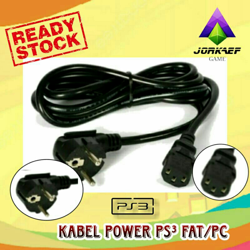 KABEL POWER SUPPLY UNTUK PS3 FAT/PC murah