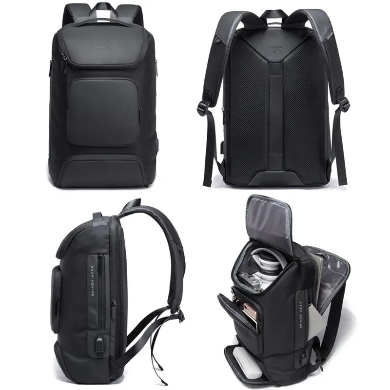 BG7078 Tas Bange Pria Cowok Ransel Backpack Bag Laptop 15.6 USB Kantor