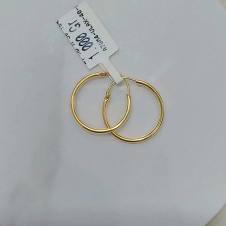 Anting remaja/dewasa emas asli perhiasan 700/15k (MM)