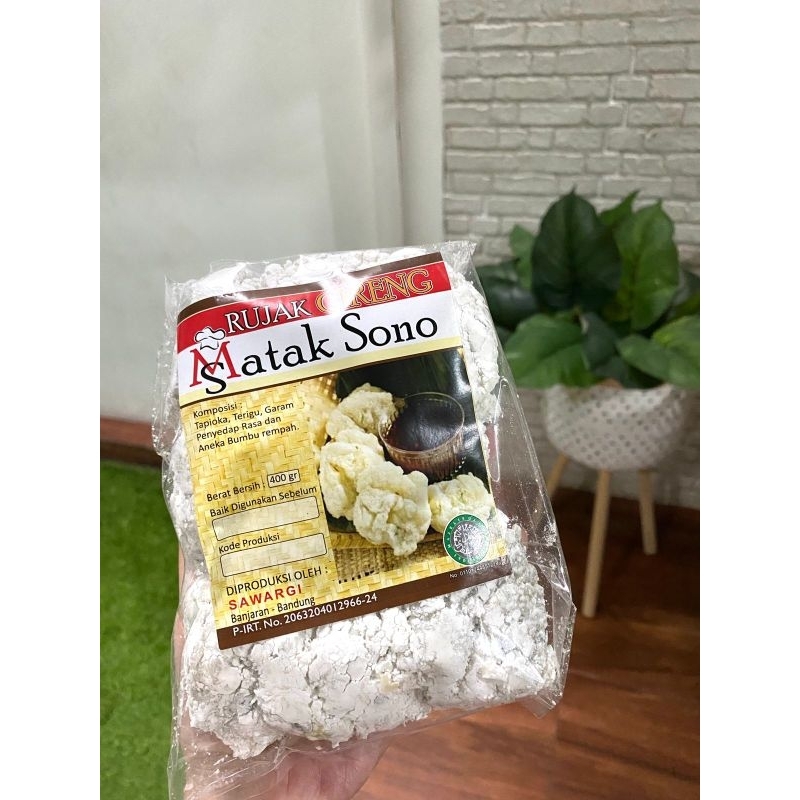 

Cireng Mataksono bumbu rujak