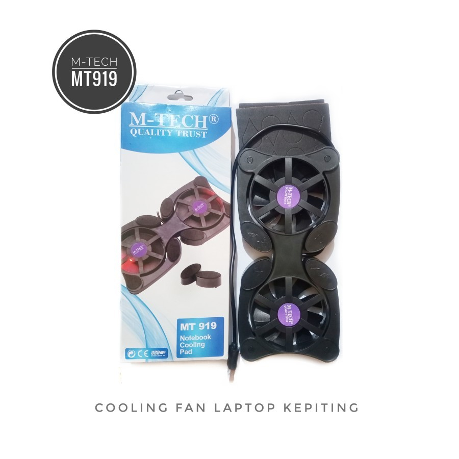 COOLING PAD MINI LIPAT KEPITING - FAN LAPTOP LIPAT - COOLING PAD MINI LAPTOP UKURAN 10&quot; SD 16&quot;