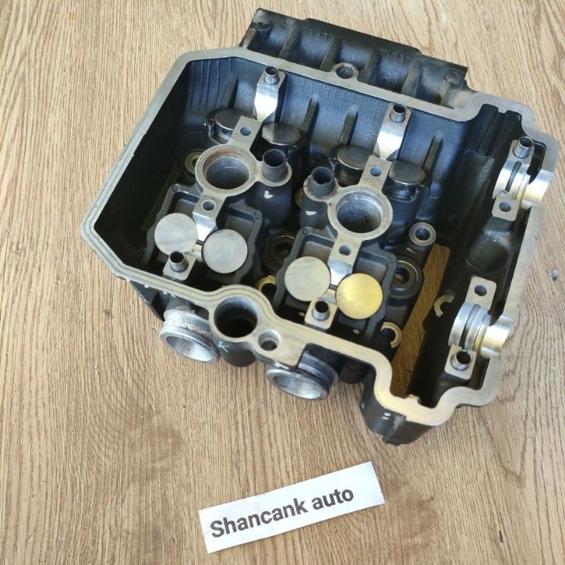 head boring, deksel, kepala silinder klep dan sim tidak di ubah ninja 250 4t karbu original copotan