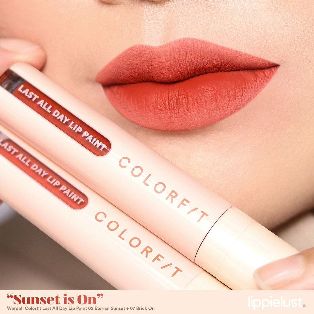 Wardah Colorfit Last All Day Lip Paint - Lipcream tahan 12 jam Terlaris  | WARDAH LIP CREAM