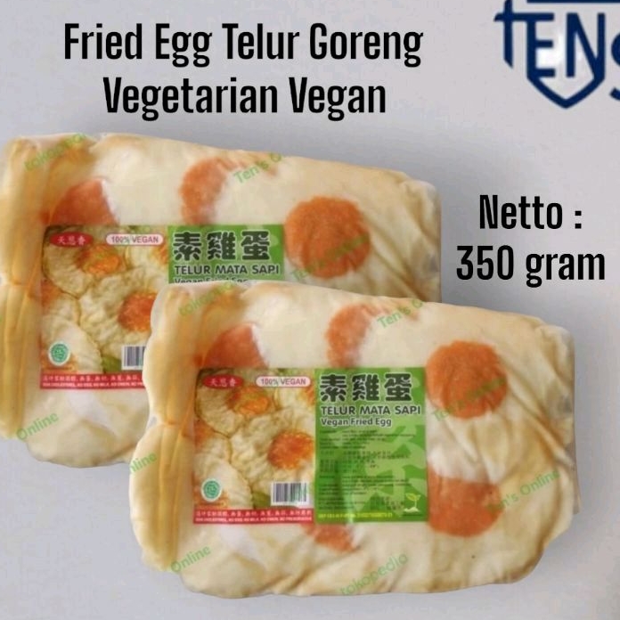 

Fried Egg Telur Goreng Vegetarian Vegan Evergreen 350 gram //(FROZEN FOOD) Telur Goreng