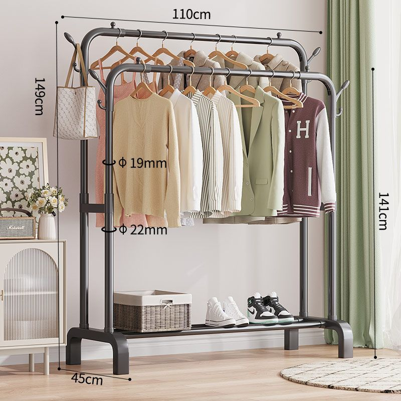 RAK JEMURAN BAJU LIPAT/GANTUNGAN BAJU BESI LIPAT/STAND HANGER PAKAIAN DOUBLE VD