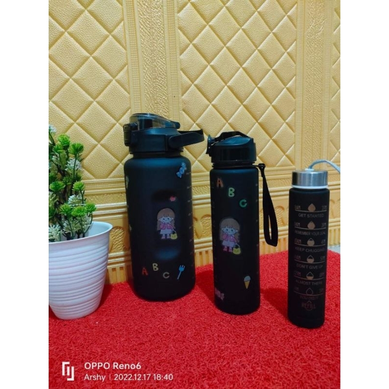 botol minum viral 2 liter / botol minum viral 1 liter / 300ml
