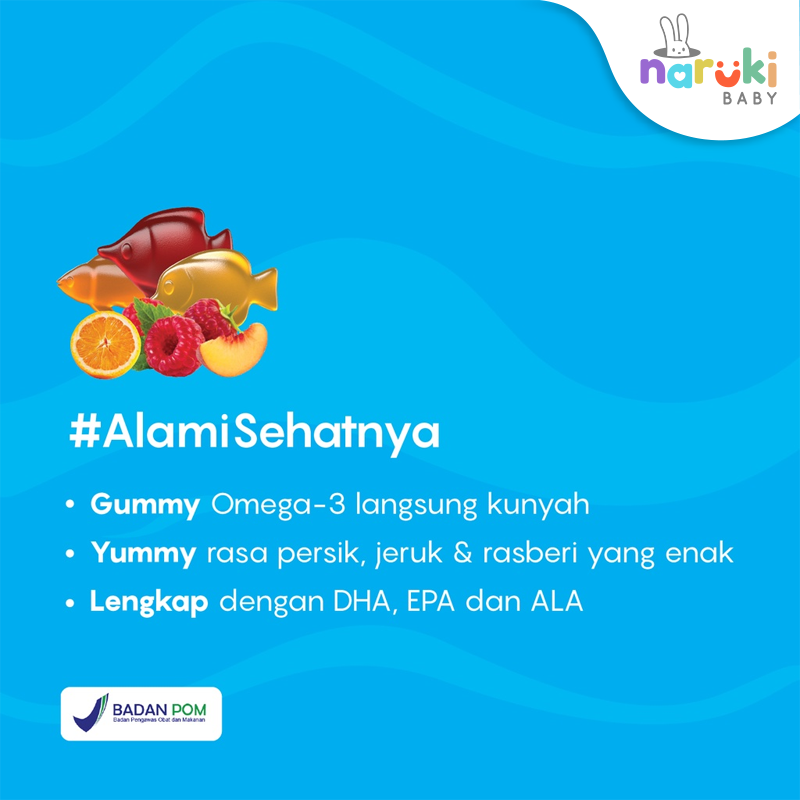 Youvit Multivitamin Omega 3 Anak 1 Pouch isi 30 Gummies