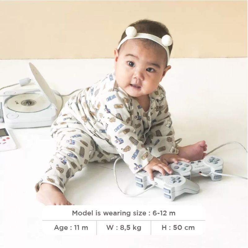 Little Palmerhaus - Little Wear Long Sleeve ( 0 Month s/d 12 Month) Kancing depan