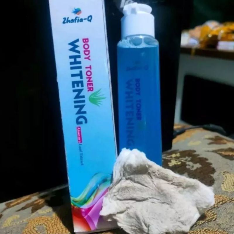 Glowrisstore | ZHAFIA Q BODY TONER WHITENING TONER PEMUTIH BADAN INSTAN