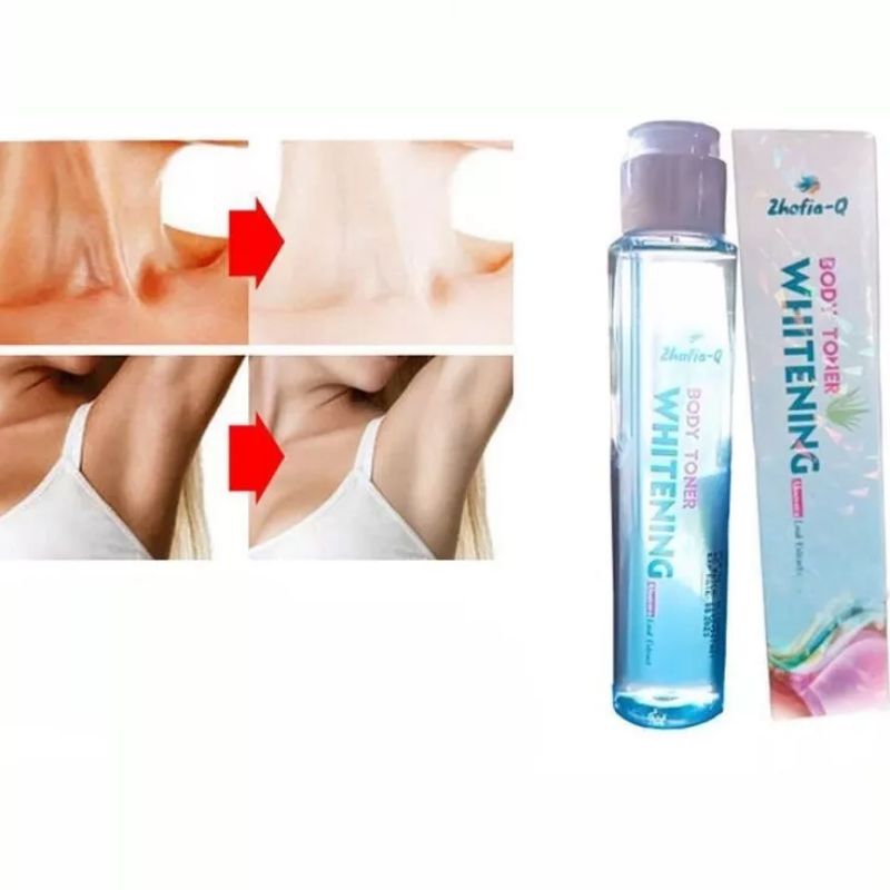 Glowrisstore | ZHAFIA Q BODY TONER WHITENING TONER PEMUTIH BADAN INSTAN