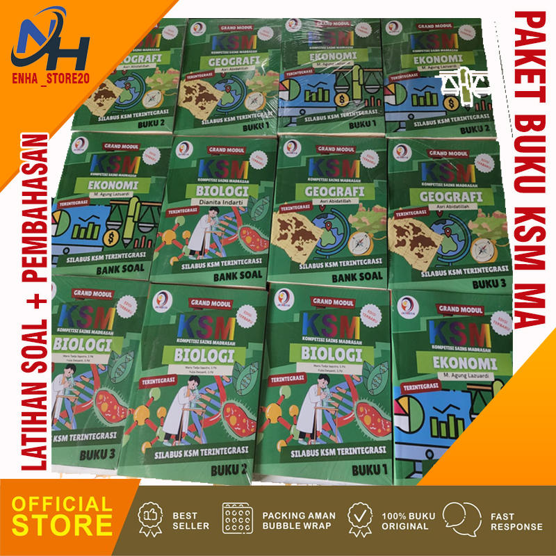 Buku Grand Modul Paket KSM MA Madrasah Aliyah Full Materi Latihan Soal dan Pembahasan Edisi Terbaru 