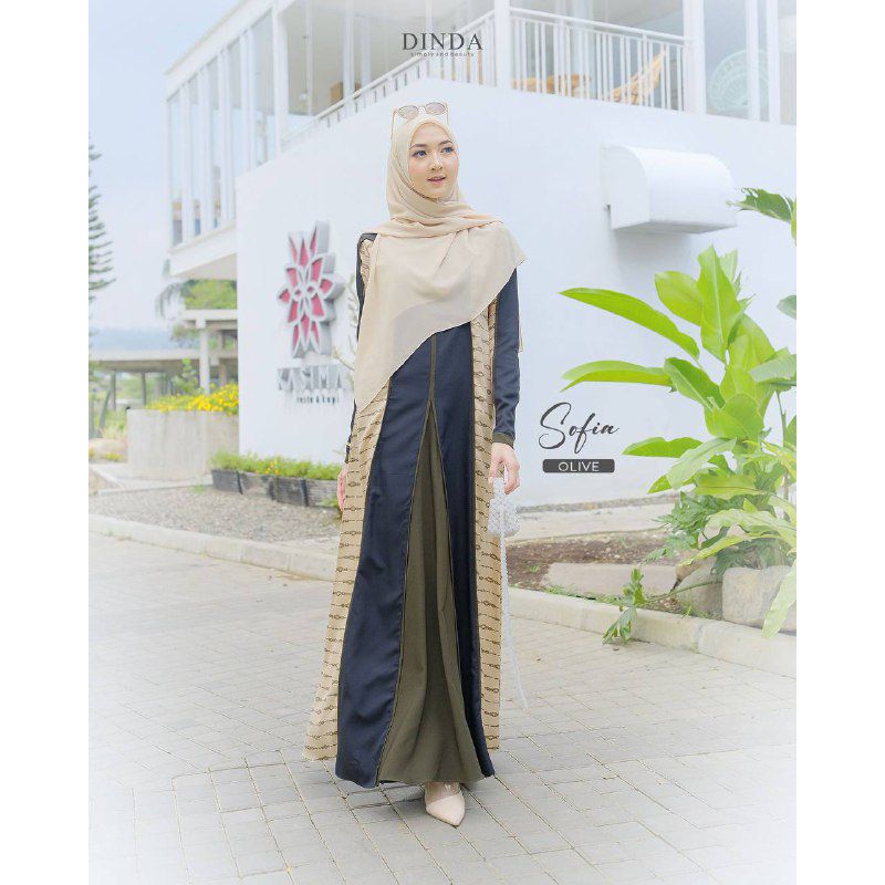 SOFIA SERIES BY DINDA.DRESS / GAMIS DINDA / ABAYA DRESS GAMIS MUSLIMAH / DISKON