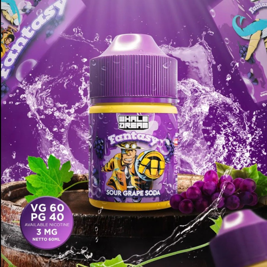 Whale Dream Fantasy Sour Grape Soda 60ML by JVS x Shandy PRD