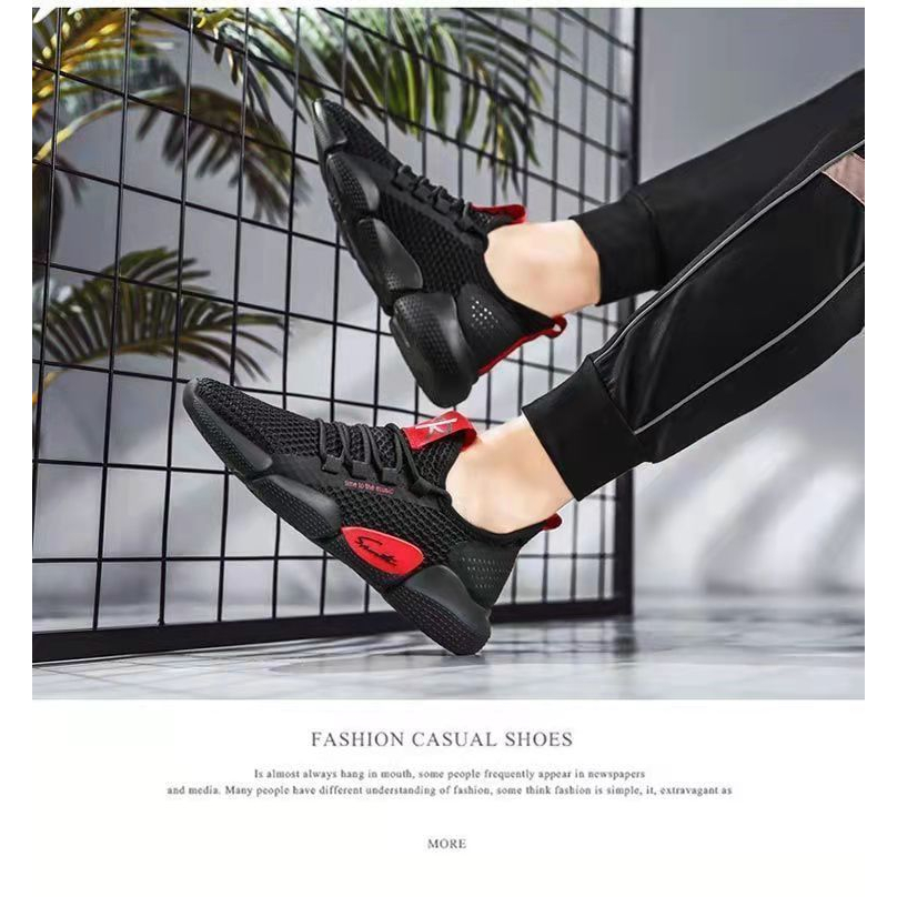 Sepatu Sneakers Pria Import Hight Quality Sepatu Kasual Unosex Korea Style Sport Cowok Hitam