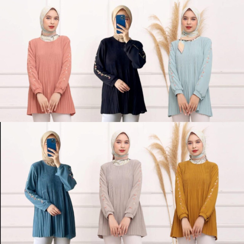 Blouse Plisket Premium