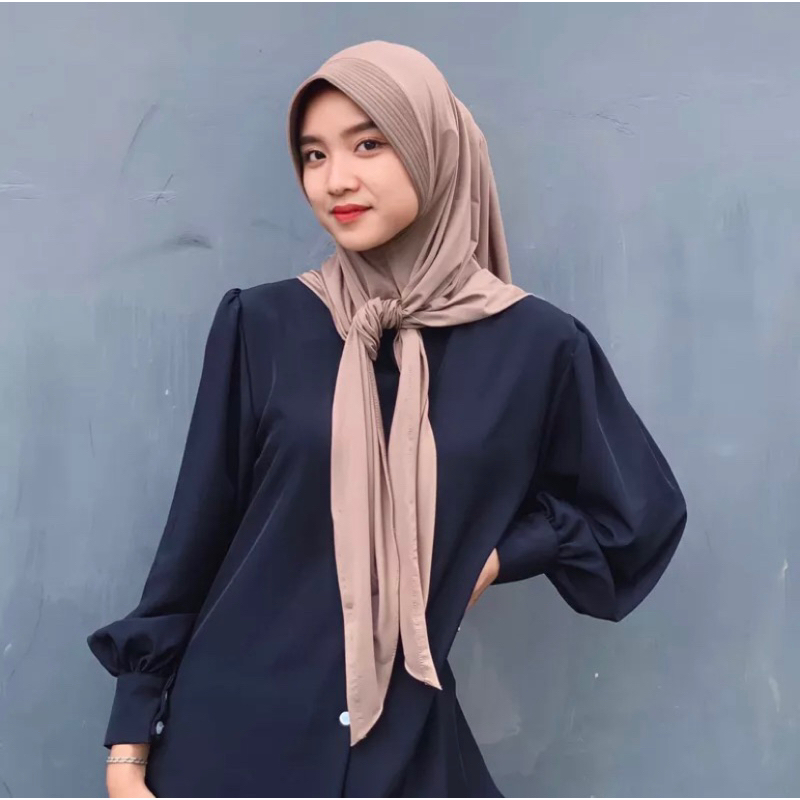 Hijab Segitiga Instant Kaos Jersey