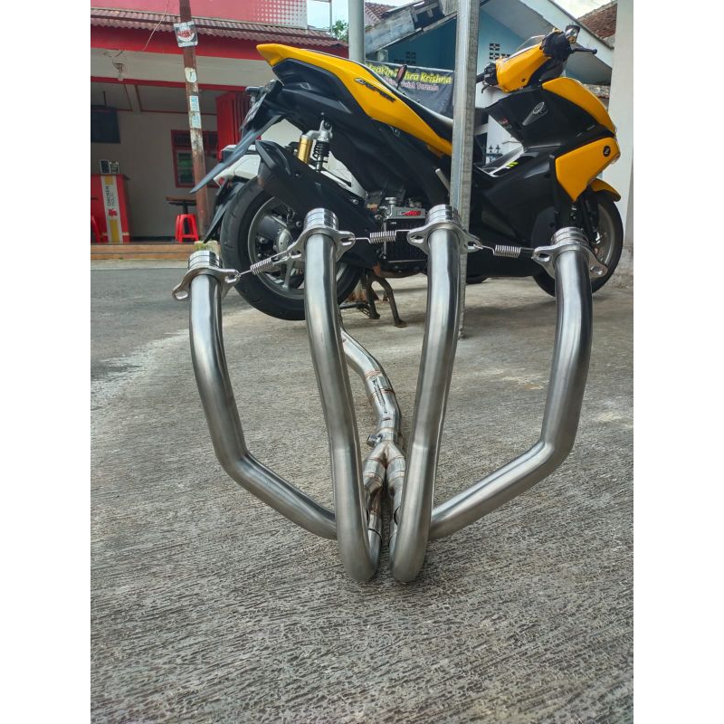 Pipa header zx25r  leher zx25r  bending stenles steel