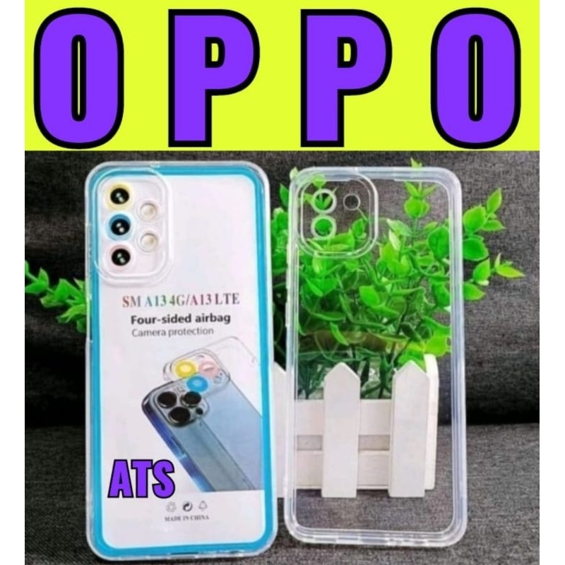 Silikon Bening Tpu Clear OPPO ALL TIPE Silikon Space Tpu Four-Sided airbag Camera Protection Space Tpu Hypermydriasis Space 2.0mm Tpu New Phone Case Good Quality Fashion Case Silikon Bening Silicon Tpu Casing dan Skin Hanphone Space Tpu  Camera Protection