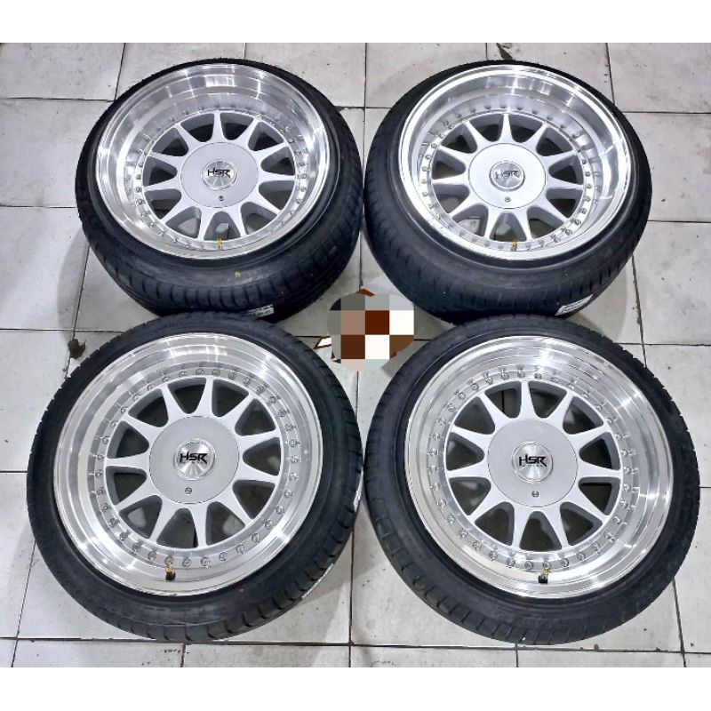 Velg Variasi Pelek Mobil Seken Celong Ikimasu(HSR) Ring 16 Baut 4x100/114 + Ban PHI 195 45 r16