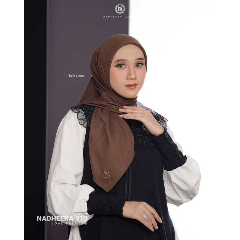 TEBUS MURAH✅NADHEERA VOAL N 010 ✅HIJAB SEGI EMPAT