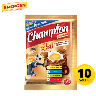 ENERGEN CHAMPION 1 RENCENG ISI 10 PCS