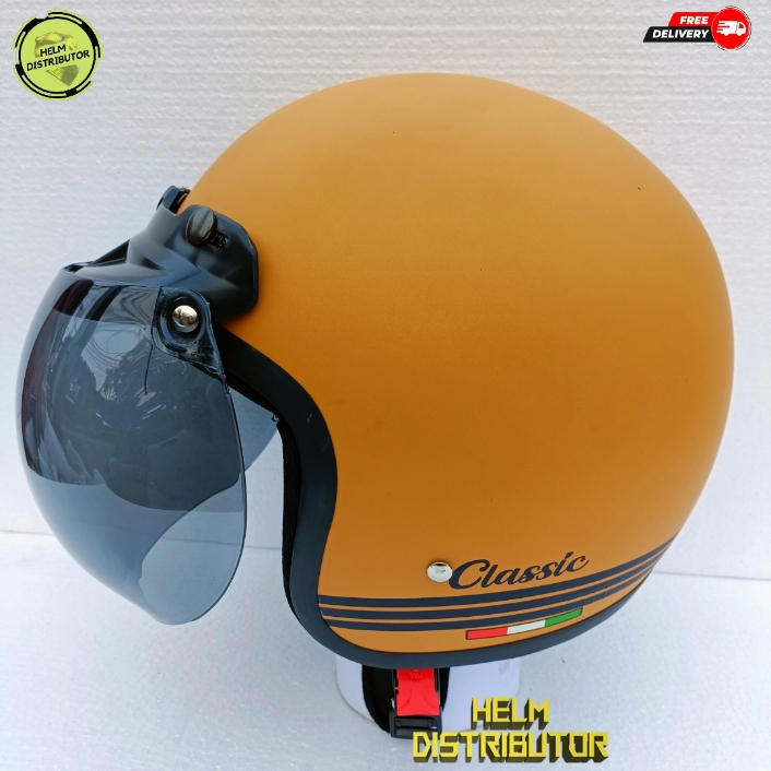 HELM BOGO CLASSIC RETRO MURAH DEWASA KACA CEMBUNG UNTUK PRIA DAN WANITA  (COD)