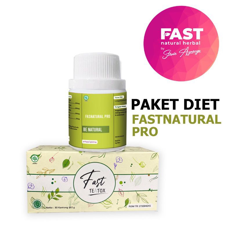 

FASTNATURALHERBAL Paket extra strong + teh hijau Teatox