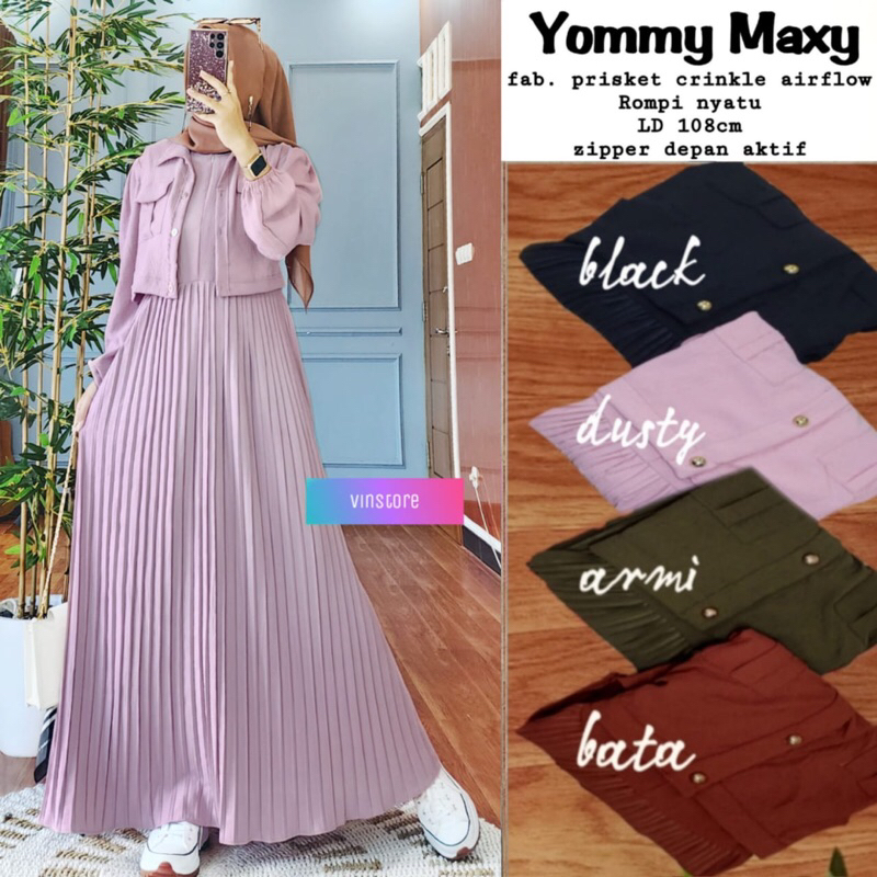 YOMMY MAXY / GAMIS MAXY WANITA / ORI BY VINSTORE