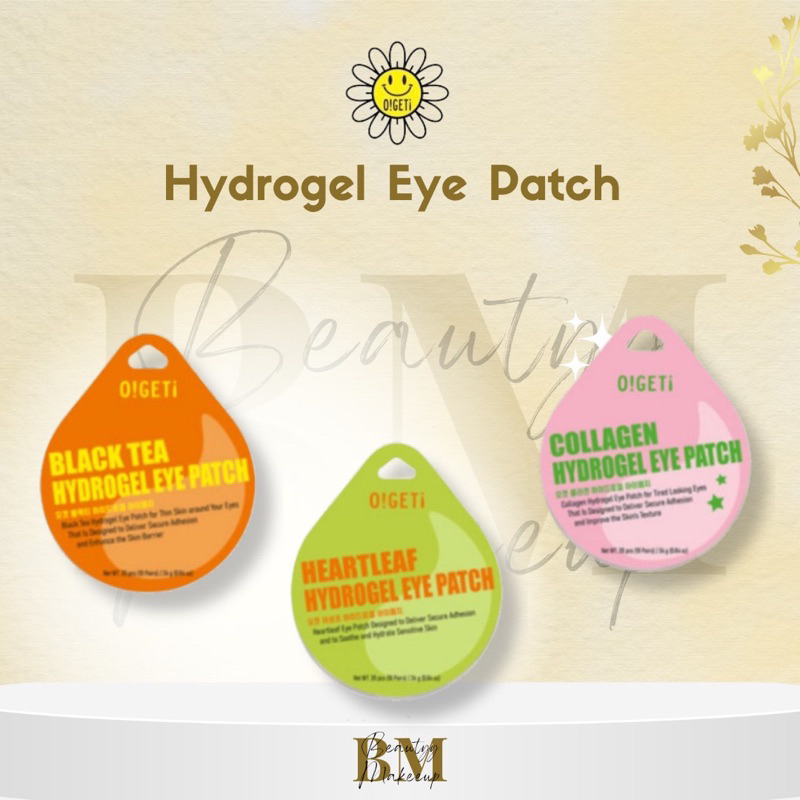 Ogeti Hydrogel Eye Patch Heartleaf /Blacktea/Collagen 10 Pairs