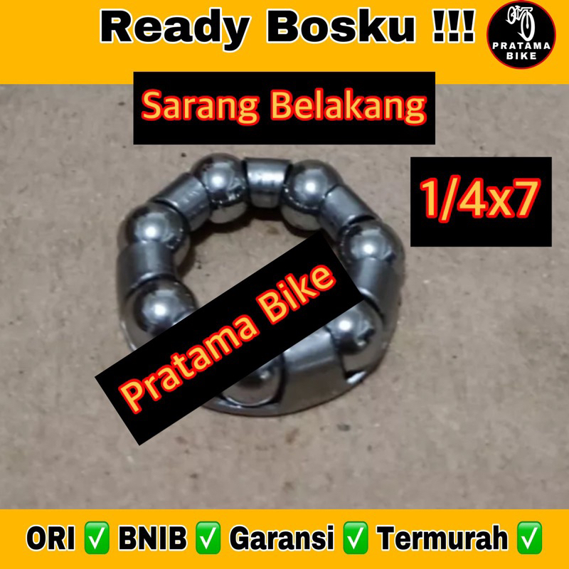 Gotri Hagel Sarangan Renteng Sarang Stell Balls Rakit Sepeda Roda Belakang 1/4x7 Murah