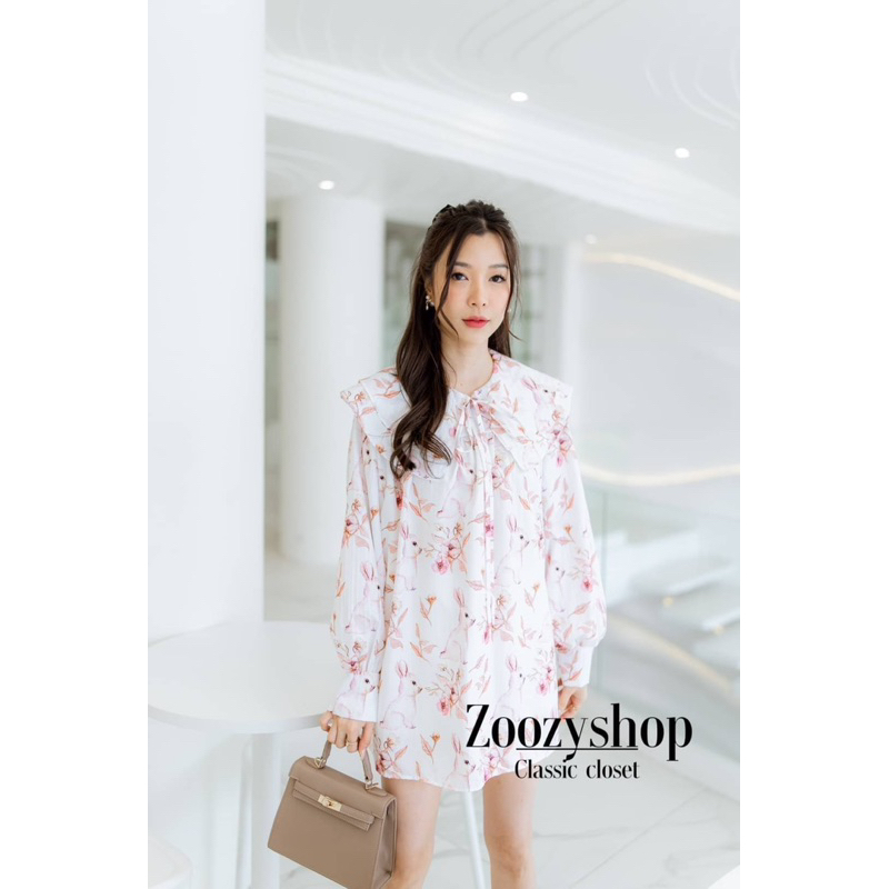 DRESS OVERSIZE ZOOZY ANIMAL DOBBY FASHION WANITA IMPORT BANGKOK CODE 66